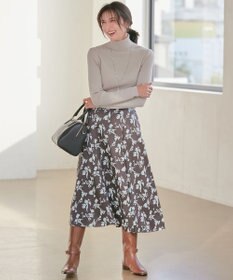 23区 【CLASSY.1月号掲載】ウーステッドウール タートルネック ニット