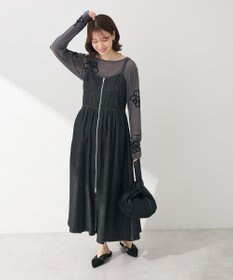 Green Parks ・ＳＵＧＡＲ　ＳＰＯＯＮ　コルセットデニムキャミワンピ