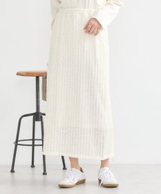 earth music&ecology ベルティカルフリルナロースカート