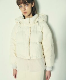 GRACE CONTINENTAL ヘムファーショートダウンジャケット