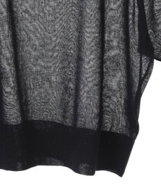 AMERICAN HOLIC ウォッシャブルシアーニット半袖ポロシャツ