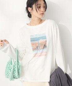 CRAFT STANDARD BOUTIQUE ラメ天竺フォトプリントロンTEE