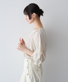 YECCA VECCA ホイップスリーブブラウス