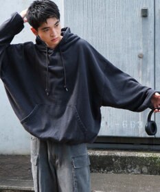 WEGO アシッドウォッシュバルーンパーカー