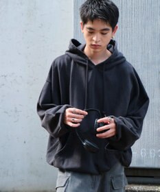 WEGO アシッドウォッシュバルーンパーカー