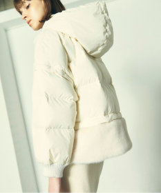 GRACE CONTINENTAL ヘムファーショートダウンジャケット