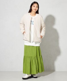 SHARE PARK LADIES 【ウォータープルーフ】　マキシティアードスカート