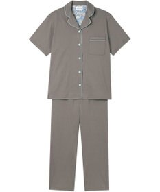 une nana cool 【綿100%】60/2 やわらか天竺 半袖開襟パジャマ MADE WITH LIBERTY FABRIC