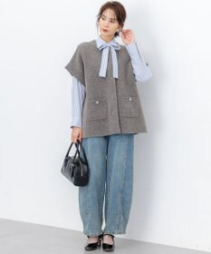 組曲 L 【加藤ローサさん着用】ライトデニムカーブパンツ