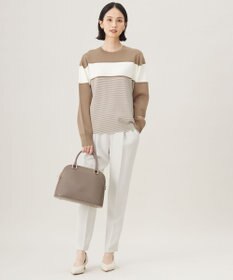 自由区 L 【カタログ掲載・洗える】モールコンビ ニット