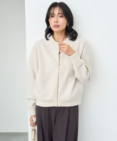 UNFILO ウールミルド ZIPニットブルゾン