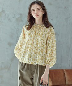 23区 S 【SLOW/一部店舗限定】ボタニカルプリント ブラウス