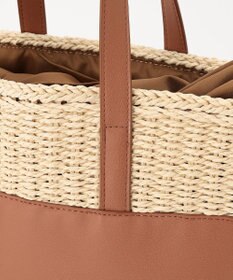 LA BAGAGERIE 【インスタグラマー chiyoさん×LA BAGAGERIE】コンビネーションかごバッグ