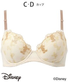 Wing ブラジャー 【ディズニー】 自然なまるみシルエット ソフトなつけごこち 【ナチュラルアップブラ】 ミッキーマウス KB2063 ウイング／ワコール