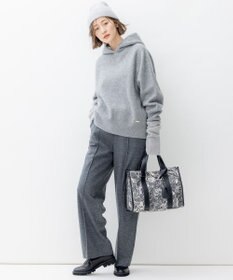 23区 ウールミルドジャージー セミワイド パンツ