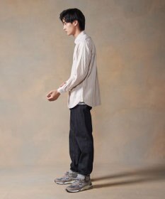 J.PRESS MEN オーガニックコットン ダブルチューブマルチストライプ シャツ