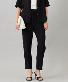 ICB 【UVカット・防シワ・洗える】ライトダブルクロス ドロストパンツ