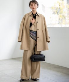 23区 L 【先行予約】エアータンブラー TCギャバジン ステンカラー コート