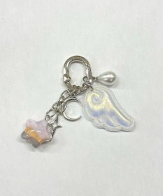 WEGO ミックスカラースターエンジェルキーホルダー