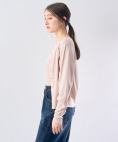 YECCA VECCA ラメ混クルーネックカーディガン