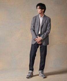 J.PRESS MEN オーガニックコットン ダブルチューブマルチストライプ シャツ