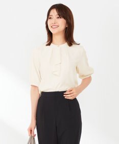 ANY SIS S 【洗える】ラッフルボウ ブラウス