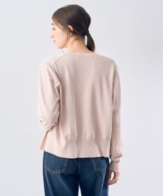 YECCA VECCA ラメ混クルーネックカーディガン