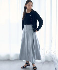 YECCA VECCA ラメ混クルーネックカーディガン