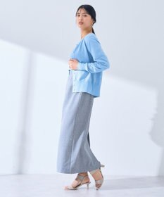 YECCA VECCA ラメ混クルーネックカーディガン