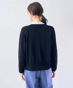 YECCA VECCA ラメ混クルーネックカーディガン