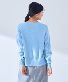 YECCA VECCA ラメ混クルーネックカーディガン