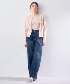 YECCA VECCA ラメ混クルーネックカーディガン