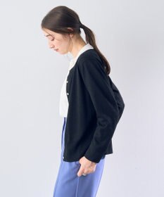 YECCA VECCA ラメ混クルーネックカーディガン