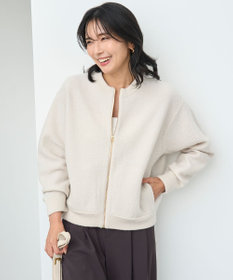 UNFILO ウールミルド ZIPニットブルゾン