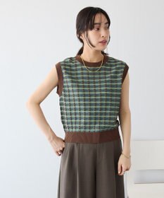 CRAFT STANDARD BOUTIQUE リンクスチェックニットベスト