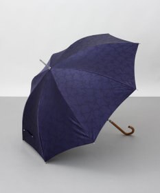 AURORA 【 NINA RICCI（ニナ リッチ）】リボン柄無地ジャガード雨傘（長傘）