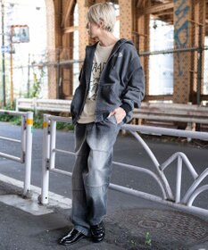 WEGO 【ユニセックス着用ITEM/MLサイズ展開】ワーカーズフードブルゾン