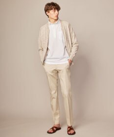 JOSEPH ABBOUD 【吸水速乾/上質感】千鳥サッカーポロシャツ