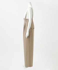 23区 L 【GOLD LABEL】クリスピーリネンストレッチ サスペンダーパンツ