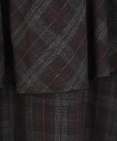 Green Parks ■ＥＳＣＡＲ　チェックペプラムフレアスカート