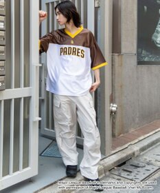 WEGO 【ユニセックス着用ITEM】別注MLBメッシュゲームグラフィックT（SS）