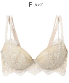 AMPHI ブラジャー 谷間メイク カップ上辺が浮きにくい Gカップまで対応 大きいサイズ 【Glama-Rich グラマリッチ ボリュームUPタイプ】 ブラ BYJ302 アンフィ／ワコール
