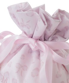 Maison de FLEUR リボンレオパード巾着ポーチ