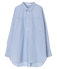Green Parks 胸元ポケットイージーケアストライプシャツ