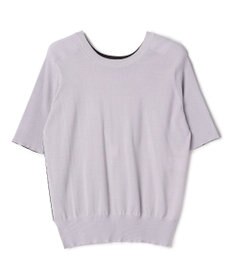 BEIGE， JULIE / コットンシルク 2WAY半袖ニット