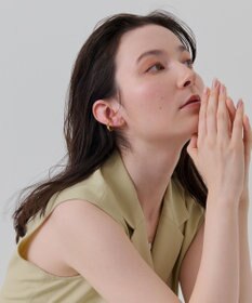 Phoebe 【金属アレルギー対応】ミニフープピアス(片耳)/サージカルステンレス ゴールド