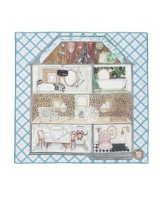 MOONBAT SWASH LONDON(スウォッシュロンドン） コットンハンカチーフ DOLLSHOUSE SURREALIST 52×52 日本製