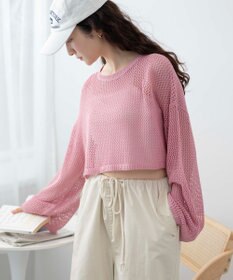 WEGO ショートメッシュニットプルオーバー