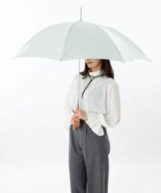 AURORA 【 NINA RICCI（ニナ リッチ）】リボン柄無地ジャガード雨傘（長傘）