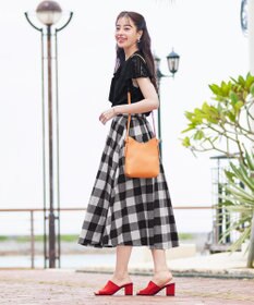 Tiaclasse 【洗える】幅広く活躍が期待できるボウタイレースブラウス